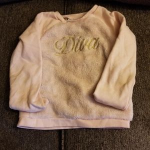 Girls Diva fleece pull over super cute